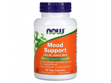 Підтримка настрою зі звіробєм, Mood Support with St. John's Wort, Now Foods, 90 вегетаріанських капсул