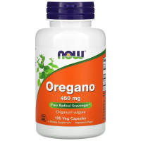 Орегано, 450 мг, Oregano, Now Foods, 100 вегетаріанских капсул