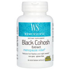 Екстракт клопогону, полегшення менопаузи, WomenSense, Black Cohosh Extract, Menopause Relief, Natural Factors, 90 вегетаріанських капсул