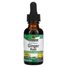 Имбирь, 1000 мг, экстракт корня без спирта, Ginger Root, Fluid Extract, Alcohol-Free, Nature's Answer, 30 мл