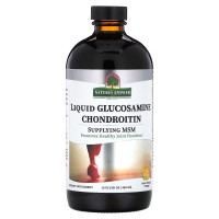 Глюкозамин-хондроитин жидкий, апельсиновый вкус, Liquid Glucosamine Chondroitin, Nature's Answer, 480 мл