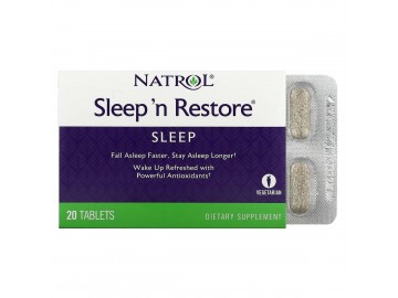 Відновлення сну, Sleep'n Restore, Natrol, 20 таблеток