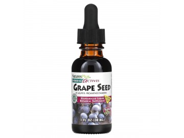 Екстракт виноградних кісточок, 25 мг, без спирту, Grape Seed, Natures Plus, 30 мл