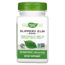 Слизкий Вяз, Slippery Elm Bark, Nature's Way, 400 мг 100 капсул