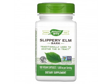 Слизький В'яз, Slippery Elm Bark, Nature's Way, 400 мг 100 капсул