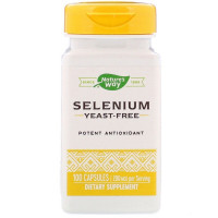 Селен, Selenium, 200 мкг, Nature's Way, 100 капсул
