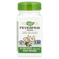 Пиретрум дивочий (дивоча пижма), 380 мг, Feverfew Herb, Nature's Way, 100 вегетаріанських капсул
