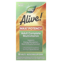 Мультивитамины для волос, кожи и ногтей, вкус клубники, Alive! Hair, Skin & Nails Multi-Vitamin, Nature's Way, 60 гелевых капсул