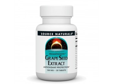 Екстракт виноградних кісточок, 100 мг, Grape Seed Extract, Proanthodyn, Source Naturals, 30 таблеток