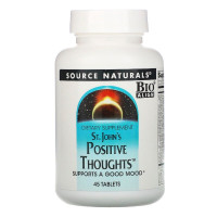 Комплекс для Поддержки Хорошего Настроения, St. John's Positive Thoughts, Source Naturals, 45 таблеток