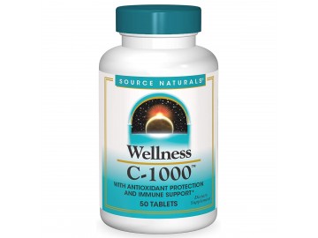 Вітамін С-1000, Wellness, Source Naturals, 50 таблеток