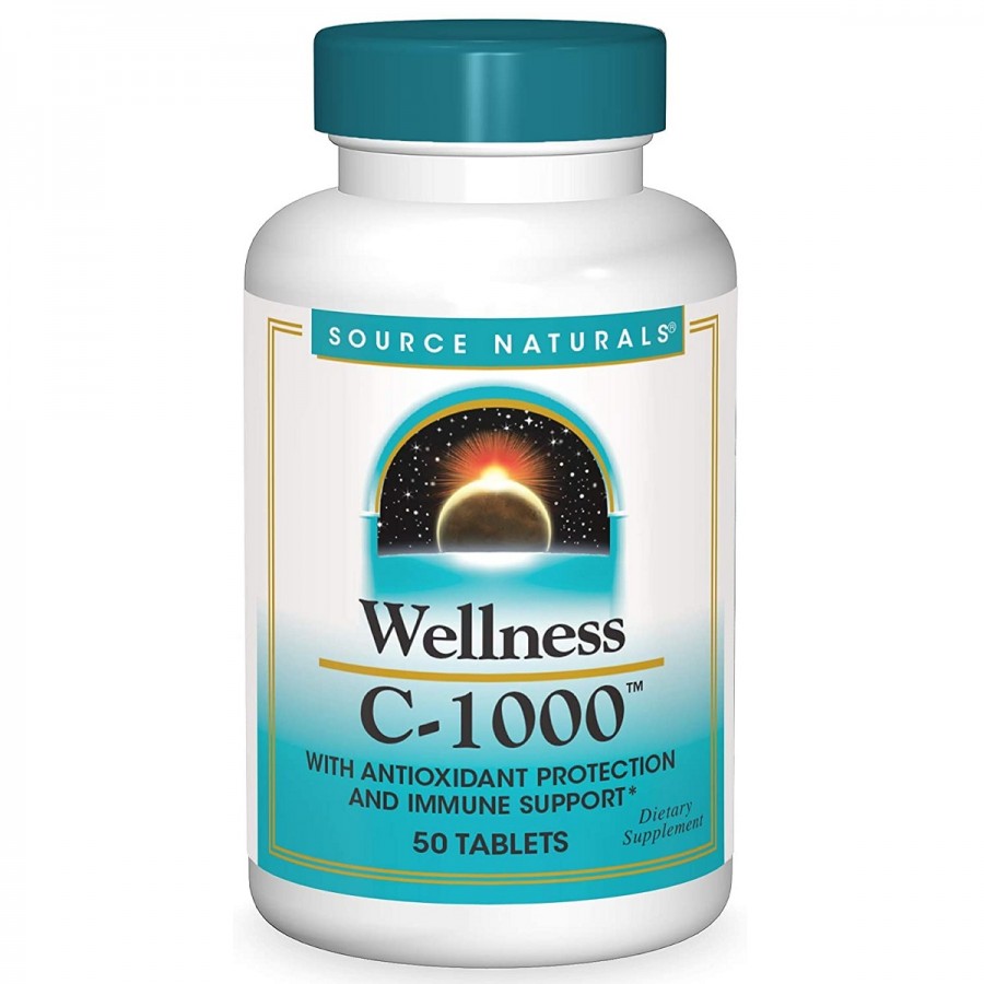 Вітамін С-1000, Wellness, Source Naturals, 50 таблеток