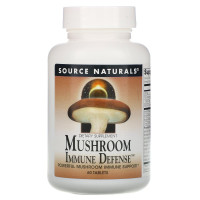 Комплекс из 15 видов грибов, Mushroom Immune Defense, Source Naturals, 60 таблеток