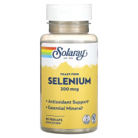 Селен бездрожжевий, 200 мкг, Yeast-Free Selenium, Solaray, 90 вегетаріанських капсул