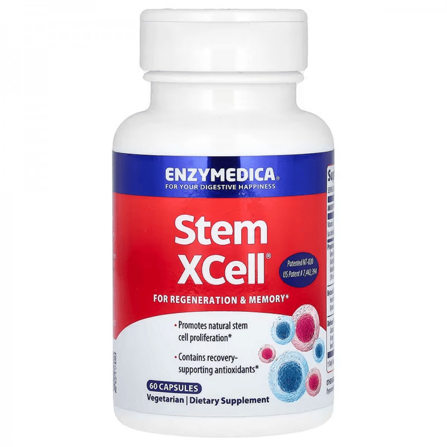 Ферменти для роботи мозку, Stem XCell, Enzymedica, 60 капсул