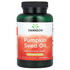 Олія насіння гарбуза, 1000 мг, Pumpkin Seed Oil, Swanson, 100 гелевих капсул