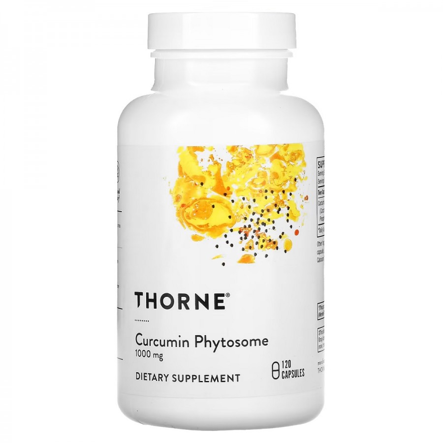 Фітосоми Куркуміну, 1000 мг, Curcumin Phytosome, Thorne Research, 120 капсул