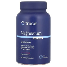 Магній, смак ягід, Magnesium Gummies, Trace, 120 жувальних цукерок