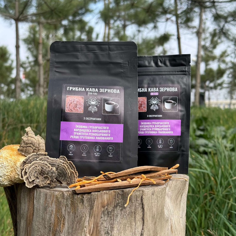 Грибна кава (зернова), "Лісовик", 250 грам