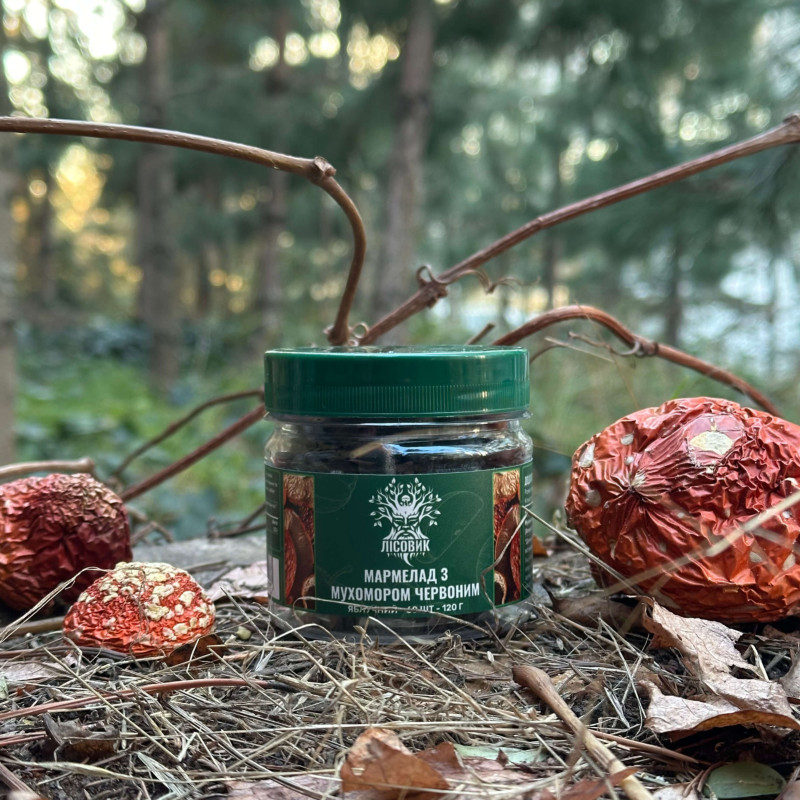 Мухоморний мармелад зі смаком яблука, "Лісовик", 60 желейок