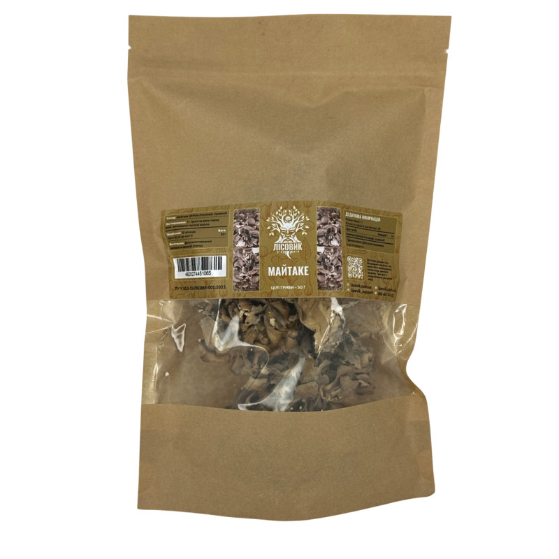 Гриб Майтаке, сушені плодові тіла, "Лісовик", 50 грам