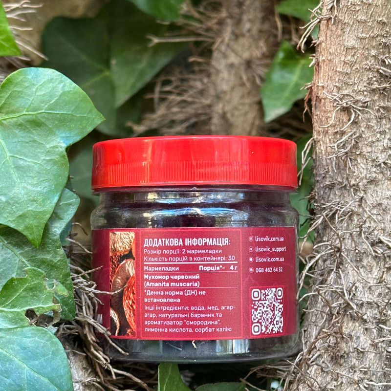 Мармелад мухоморний зі смаком смородини, "Лісовик", 60 желейок