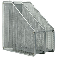 Лоток вертикальный 2-в-1, металлический, серебр.