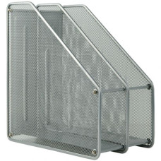 Лоток вертикальный 2-в-1, металлический, серебр.