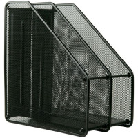 Лоток вертикальный 2-в-1, металлический, чорный