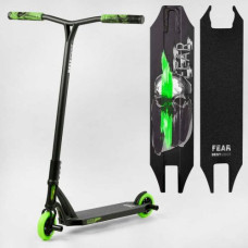Самокат трюковый "Best Scooter" FEAR, SCS-система, ПЕГИ, алюминиевый диск и дека, PU колеса, d=115 мм, ширина руля 58 см