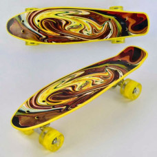 Скейт "Best Board", доска = 55см, колеса PU, свет, d = 6см