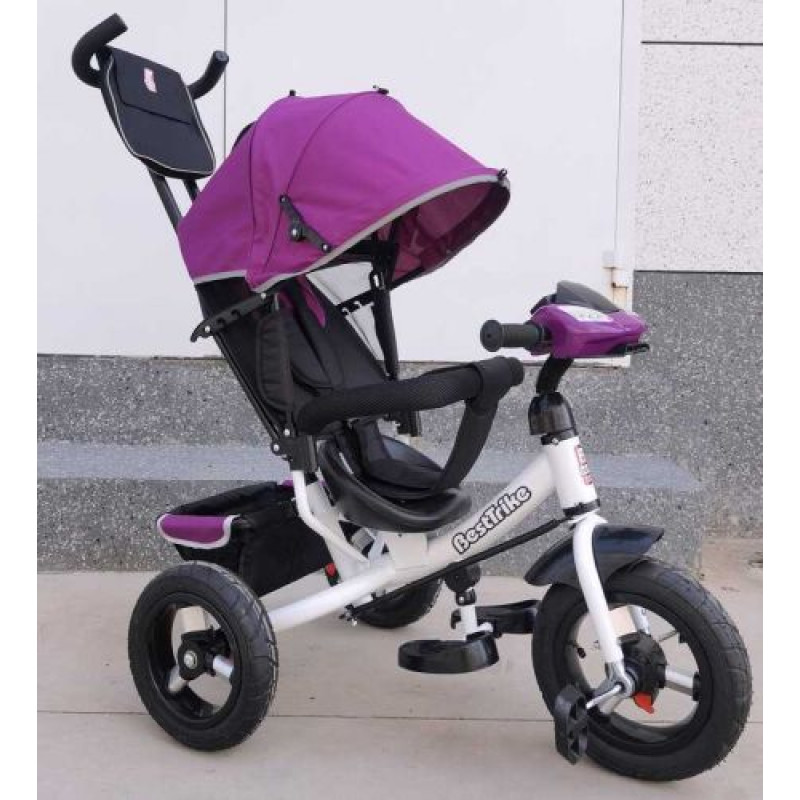 Велосипед 3390 Best Trike (1) НАДУВНЫЕ КОЛЕСА d=29см. переднее, d=26см. задний, ФАРА С USB, пульт