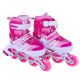 Роликові ковзани розмір L (38-41) колеса PVC (РОЖЕВІ)