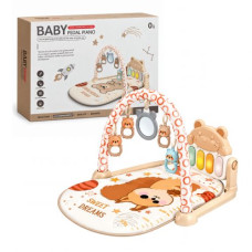 Коврик с игровым центром на батарейках музыка, свет (БЕЛОЧКА)