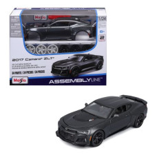 Збірна модель автомобіля 2017 Chevrolet Camaro ZL1, масштаб 1:24 металік сірий