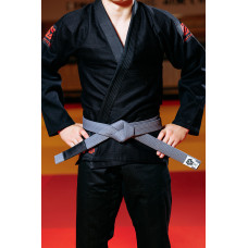Сірий пояс для джиу джитсу ТМ KINTAYO, 140 зріст