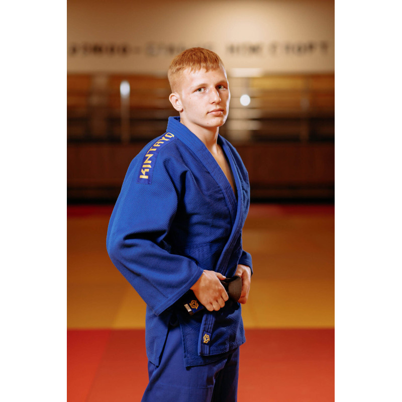 Кімоно для дзюдо синє, TM "Kintayo" Wazari, 180 зріст, щільність 550 гр/м.кв.
