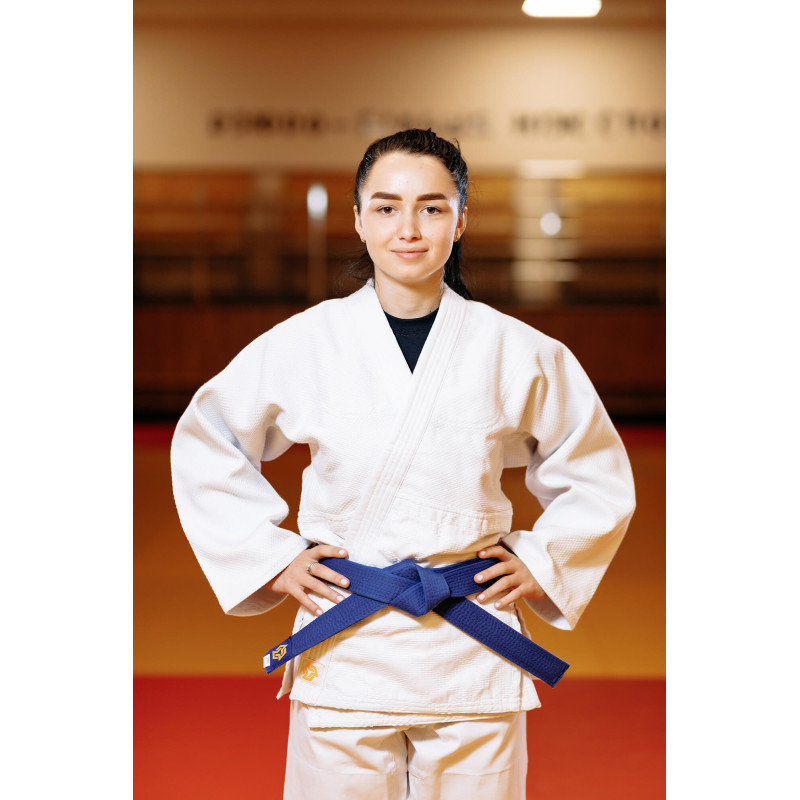 Кімоно для дзюдо біле, TM "Kintayo" Wazari, 140 зріст, щільність 650 гр/м.кв.