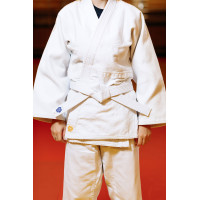 Білий пояс для дзюдо ТМ "Kintayo", Зріст 170 см, Довжина 260 см, Ширина 4 см, Бавовна, Поліестер