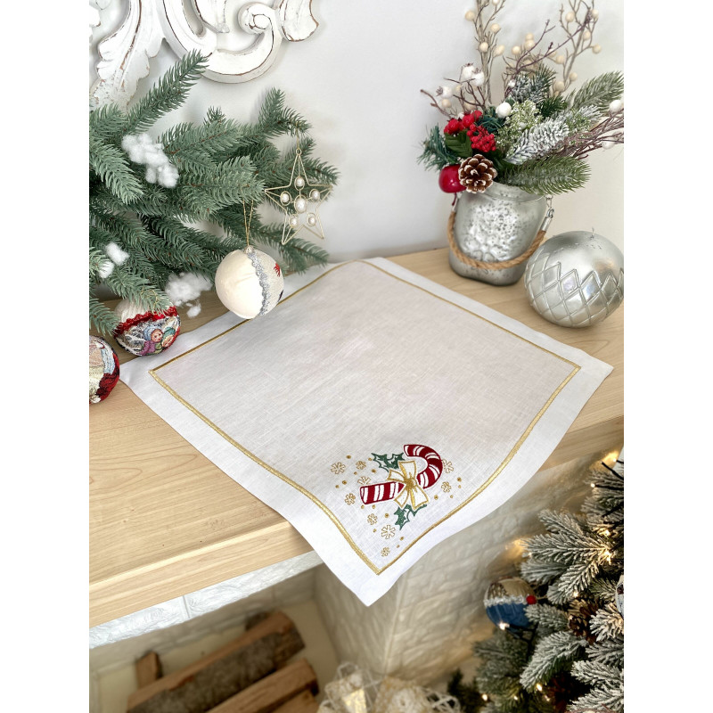 Серветка з вишивкою CANDY CANE