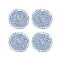 Набор салфеток гобеленовых с кружевом SQUIRREL-SET4-10D Limaso