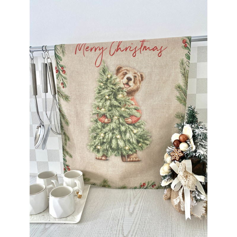 Набір з 2 шт. кухонних рушників "Bear's Holiday" SET TOWELS-17
