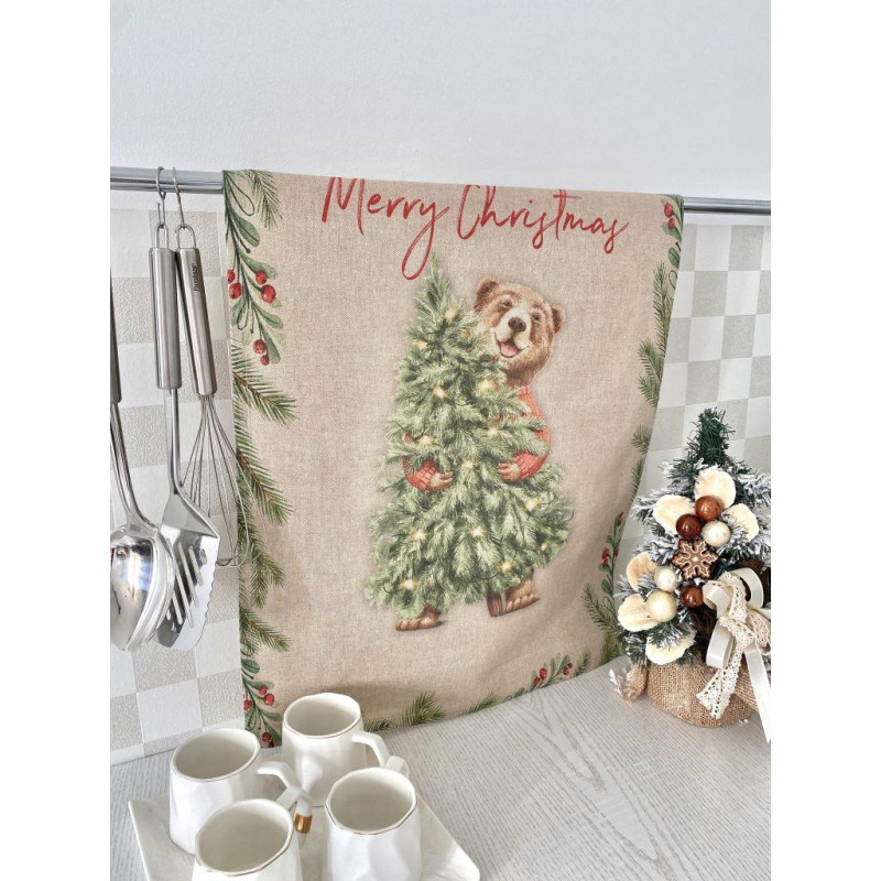 Набір з 2 шт. кухонних рушників "Bear's Holiday" SET TOWELS-17