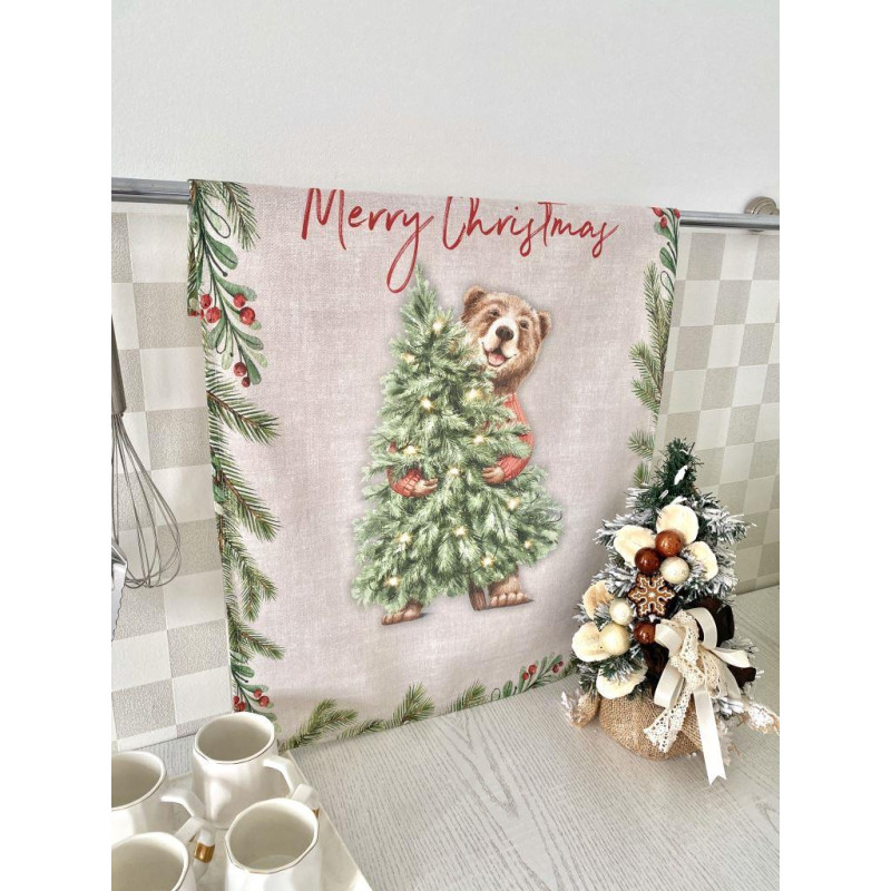Набір з 2 шт. кухонних рушників "Bear's Holiday" SET TOWELS-17