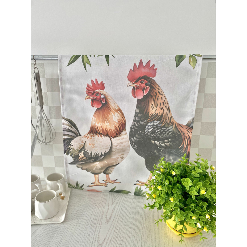 Набір з 2 шт. кухонних рушників "Happy Chickens" SET TOWELS-02