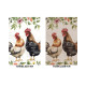 Набір з 2 шт. кухонних рушників "Happy Chickens" SET TOWELS-02