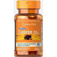 Лютеин для зрения с зеаксантином, Lutein with Zeaxanthin, Puritan's Pride, 20 мг, 60 капсул