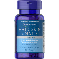 Формула для волосся, шкіри, нігтів, Hair Skin Nails Formula, Puritan's Pride, 60 каплет