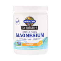 Формула магнію, Magnesium Powder, Garden of Life, Dr. Formulated, апельсин, 197,4 г