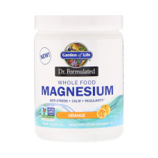 Формула магнію, Magnesium Powder, Garden of Life, Dr. Formulated, апельсин, 197,4 г